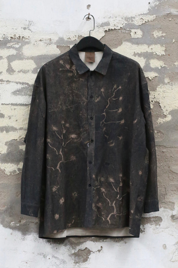 Stovaigh Vintage Vines Print Shirt/Jacket/A-line Print Skirt STV-ST25017SHTBAM-0 Shirt